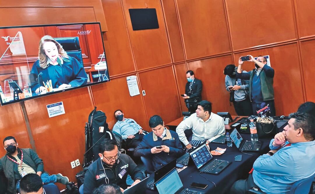 La sesión de ayer del pleno de la Suprema Corte de Justicia de la Nación fue transmitida en directo. Foto: Gabriel Pano / OBTURADOR MX