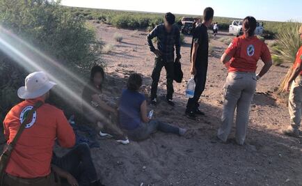 Rescatan a 18 migrantes en desierto de Santa Teresa, Chihuahua