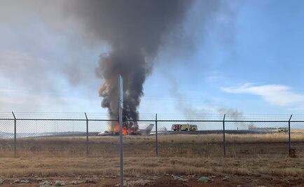 Avión se incendia tras intentar despegar en aeropuerto de California