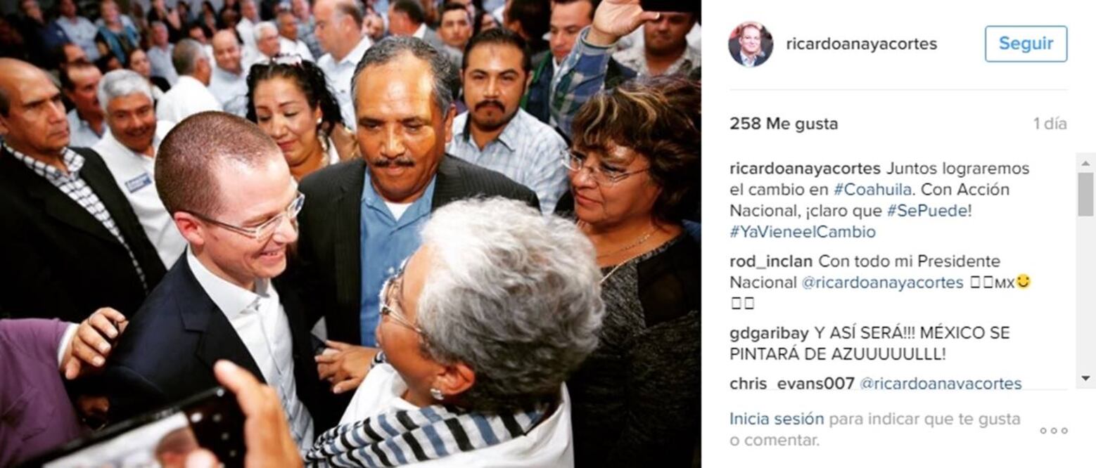El líder nacional del PAN, Ricardo Anaya, es activo en sus redes sociales