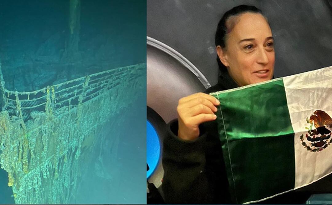 La mexicana Renata Rojas viajó al Titanic. Foto: Tomada del video