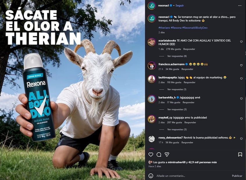 Estas son algunas marcas que se sumaron al trend "Therian". Foto: Captura de pantalla