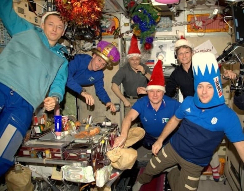 Así celebran los astronautas la Navidad en el espacio
