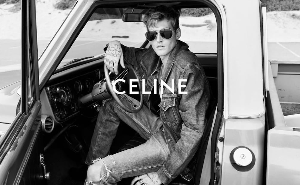 Presley Gerber para Celine. Foto: Instagram @presleygerber