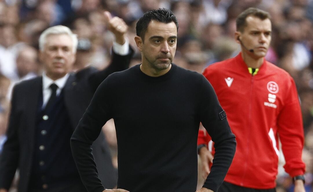 Xavi Hernández en el partido contra el Real Madrid - FOTO: EFE
