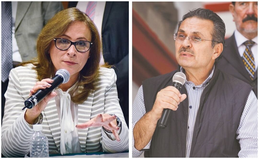La secretaria de Energía, Rocío Nahle y el director de Pemex, Octavio Romero Oropeza. FOTO: archivo/EL UNIVERSAL