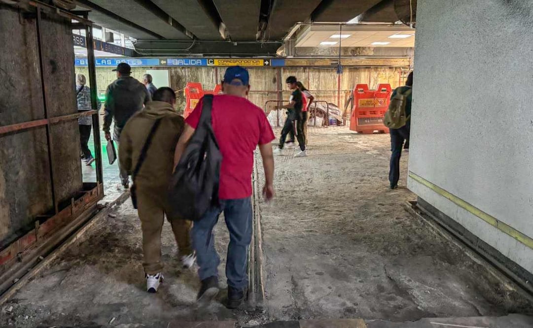 Así lucen las obras en la Línea 2 del Metro. Fotos: Santiago Cadena / EL UNIVERSAL.