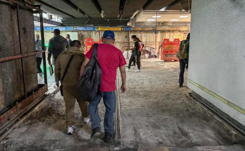 Así lucen las obras en la Línea 2 del Metro. Fotos: Santiago Cadena / EL UNIVERSAL.