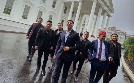 Grupo Firme llega a la Casa Blanca y sus integrantes se metieron hasta la cocina