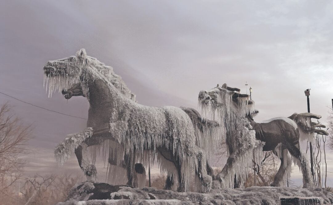 Ciudad Juárez.— La segunda tormenta invernal afectó ayer gran parte del norte y centro del país. Foto: de Christian Torres. El Universal