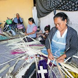 Palmas. Tejedoras defienden oficio