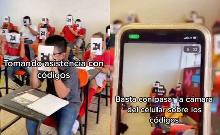 Maestra toma asistencia con códigos QR, genera debate en TikTok