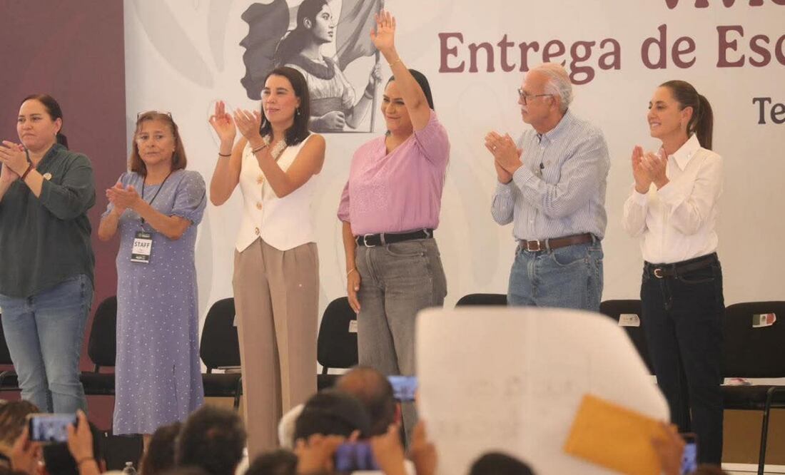 Ariadna Montiel destaca entrega de pensión Mujeres Bienestar en Nayarit (08/11/2025). Foto: Especial