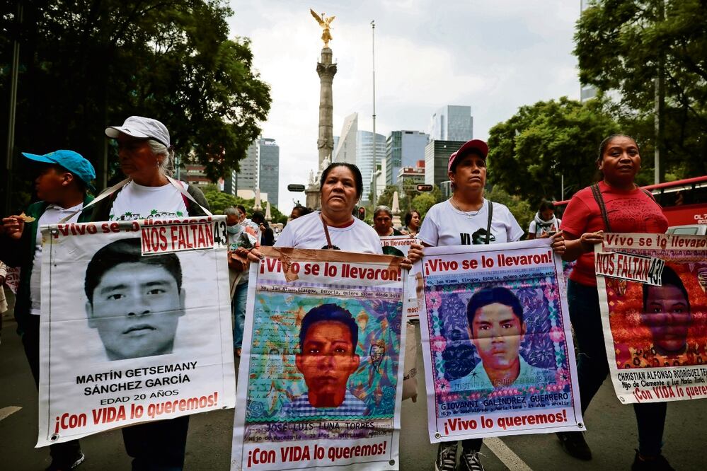 El 26 de septiembre próximo se cumplen nueve años de la desaparición de 43 estudiantes normalistas de Ayotzinapa. Foto: EFE