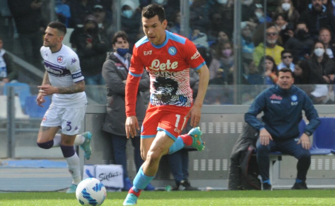 Hirving Lozano contra la Fiorentina - FOTO: EFE