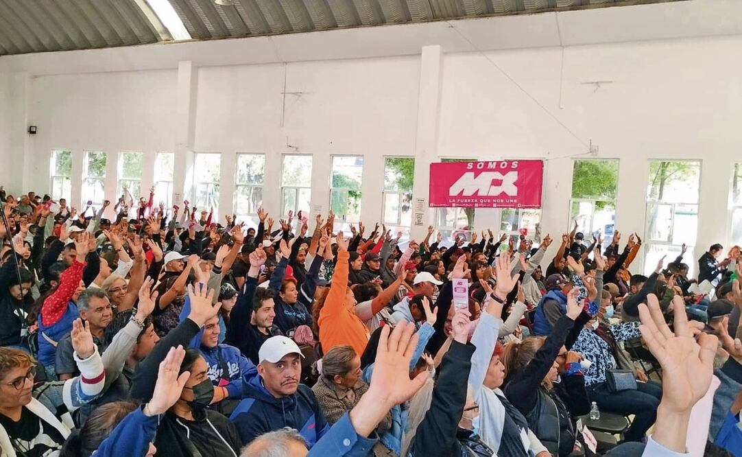 Asamblea de Somos México en el Distrito 6, realizada en Coacalco, Estado de México. Al 30 de mayo ha efectuado 35 asambleas distritales. Foto: Especial