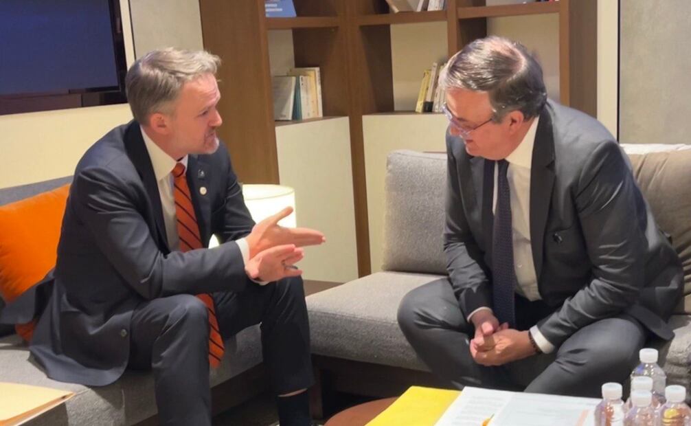 Marcelo Ebrard junto a Jamieson Greer. Foto: X - @m_ebrard