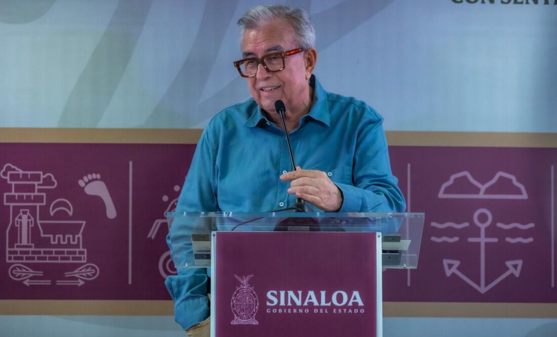 Rubén Rocha Moya habla sobre artefactos explosivos que se han localizado en algunas zonas de Culiacán (04/11/2024). Foto: Gobernación Sinaloa