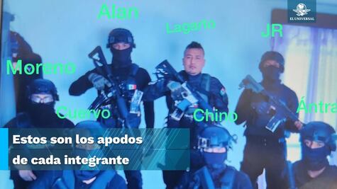 Así posaban "El Lagarto" e integrantes del CJNG antes de matar a policías de CDMX
