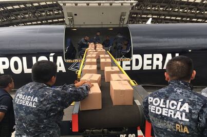 Aviones de la Fuerza Aérea Mexicana llevan víveres a Oaxaca