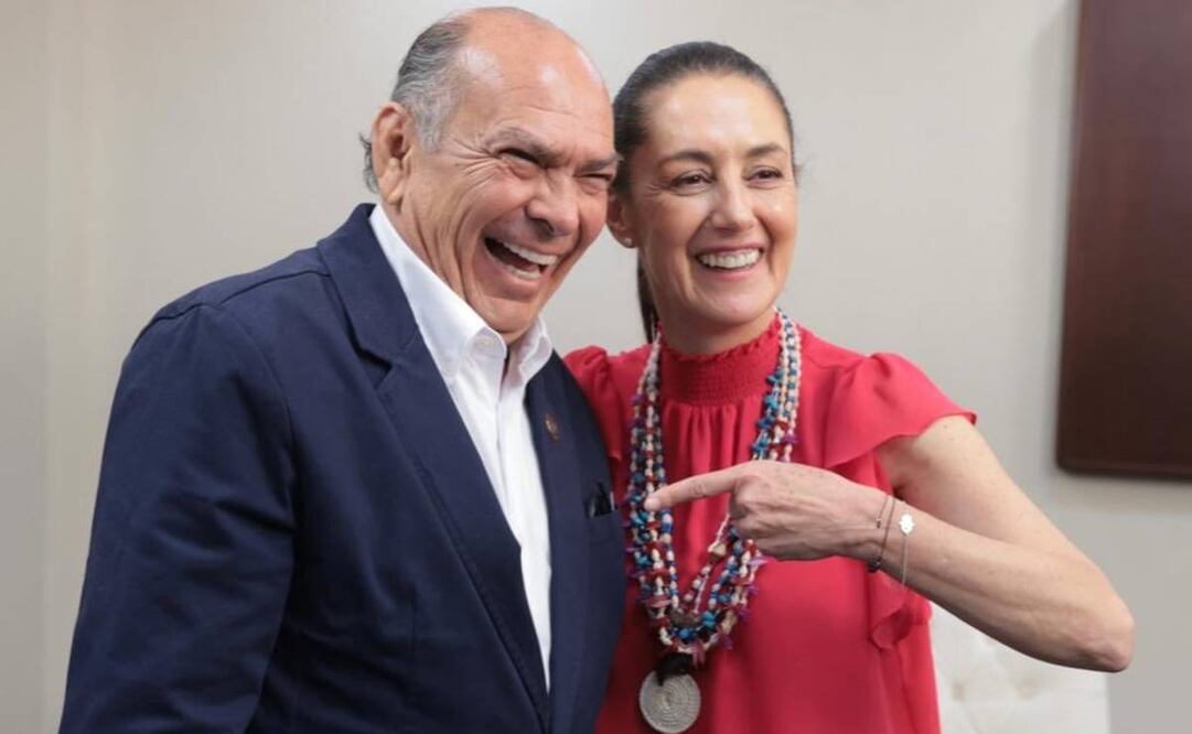 El diputado y padre del piloto Checo Pérez le expresó a la mandataria su apoyo rumbo a las elecciones de 2024 / Foto: Twitter @AntonioPerezMEX