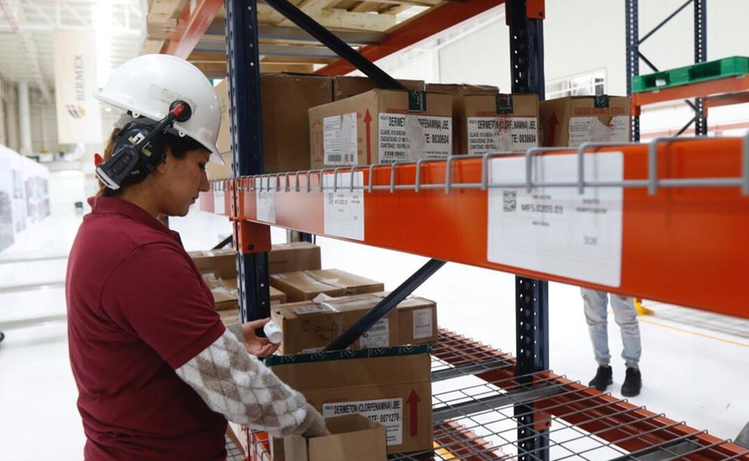 Almacenes de la Megafarmacia del Bienestar. Foto: Presidencia