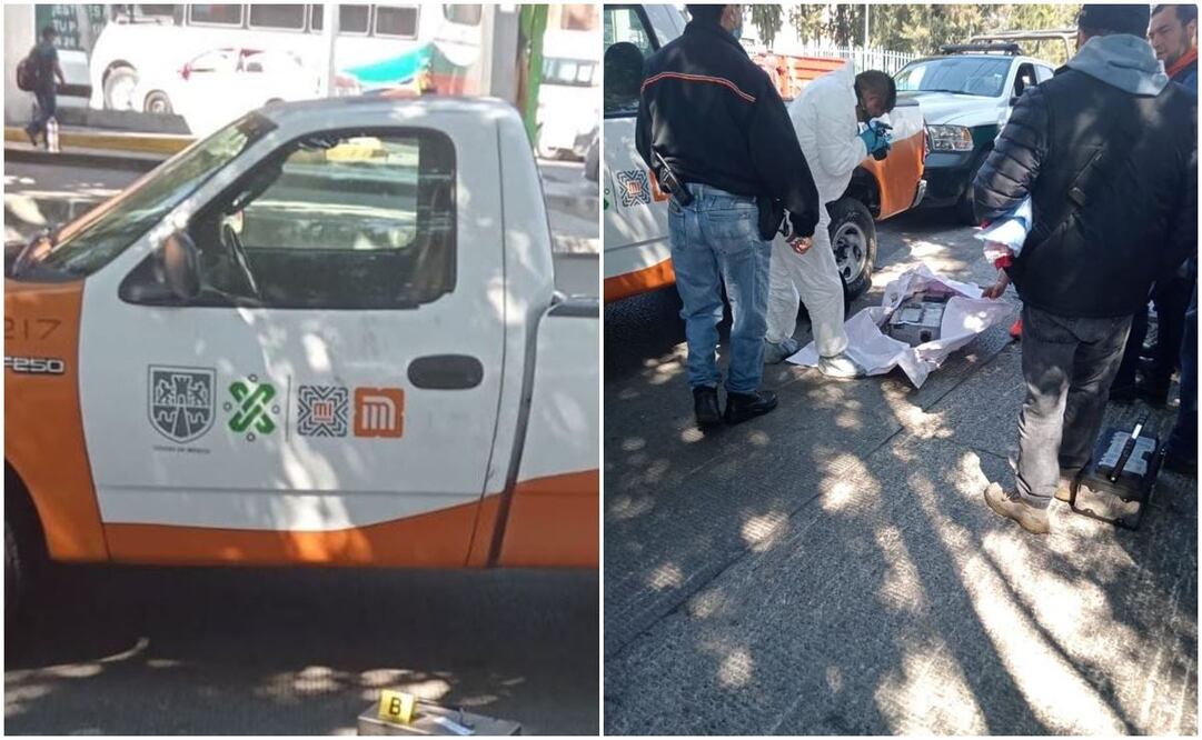 Esta es la camioneta en donde se encontró la caja negra del Metro accidentado