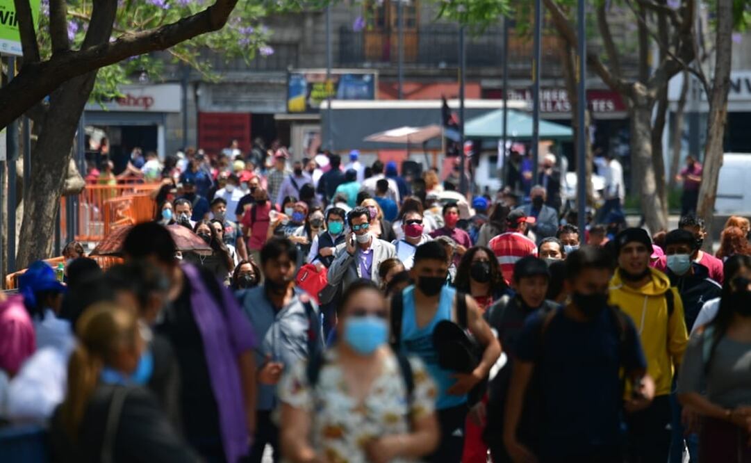 Aglomeraciones en la zona centro del la Ciudad de México 20 abril 2021/ Foto de Hugo García. EL UNIVERSAL
