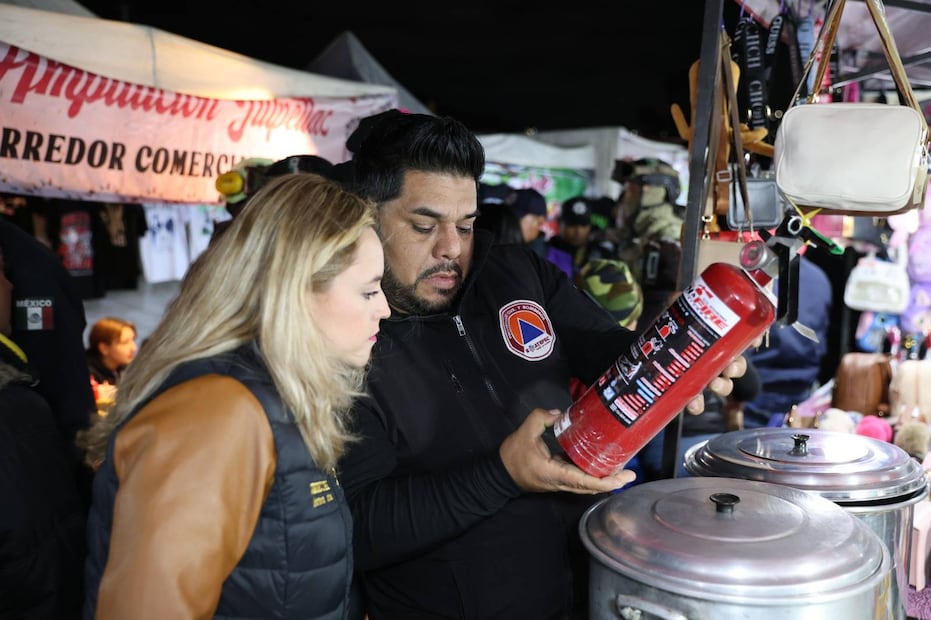 Elementos de Protección Civil supervisan elementos de emergencia (31/12/2025). Foto: Especial