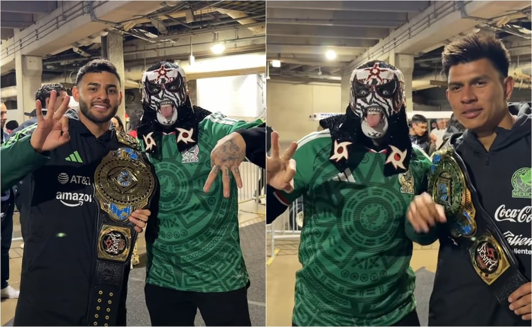 FOTO: ESPECIAL - Penta vive momento especial con la Selección Mexicana y su campeonato de la WWE