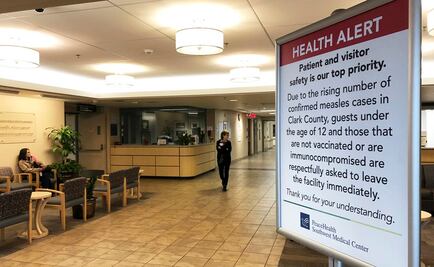 Suman más de 800 casos de sarampión en 23 estados de EU este año