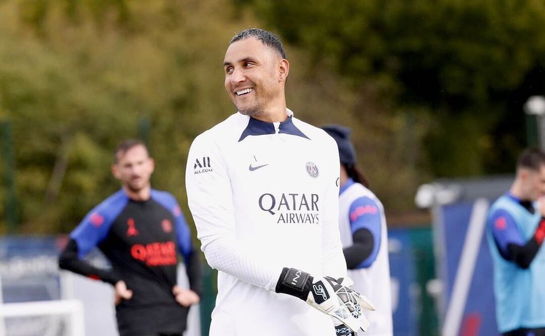 Keylor Navas en entrenamiento con el PSG - Foto: @keylornavas1en Instagram