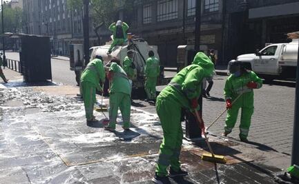 Sanitizan 108 mil metros cuadrados del Centro Histórico por Covid-19