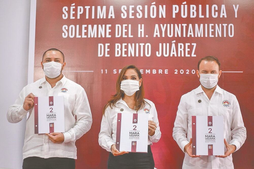 La alcaldesa del municipio de Benito Juárez, Mara Lezama, presentó los proyectos más trascendentes de su admnistración de 2018 a 2021. Foto: Especial