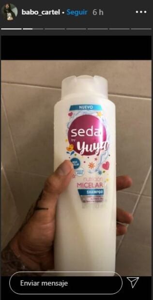 Babo presume cómo se baña con el shampoo de Yuya