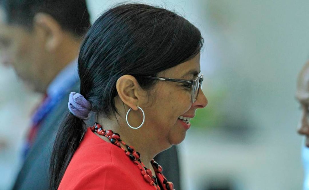La canciller venezolana Delcy Rodríguez . Foto: EFE