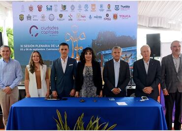 Alcaldes participan en la XI sesión plenaria de Asociación de Ciudades Capitales de México