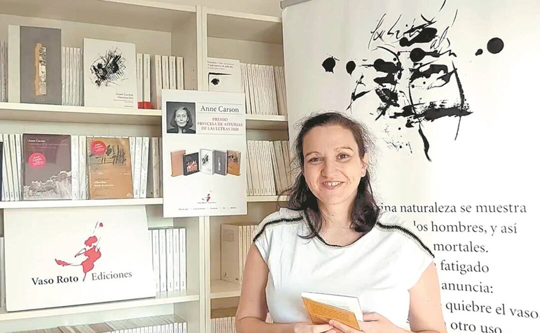 María Fuentes, editora de Vaso Roto España asegura que uno de los lanzamientos de 2021 son las cinco últimas obras escritas por el crítico literario Harold Bloom, dedicadas a cinco personajes de Shakespeare. Foto: Cortesía Vaso Roto Ediciones