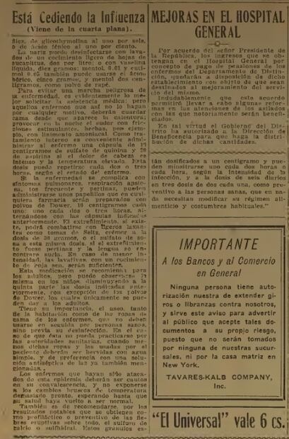 The fatal results of the 1918 Spanish flu pandemic in Mexico
