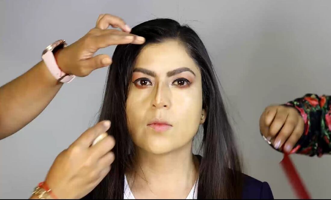 Candidata, sin maquillaje, denuncia violencia de género