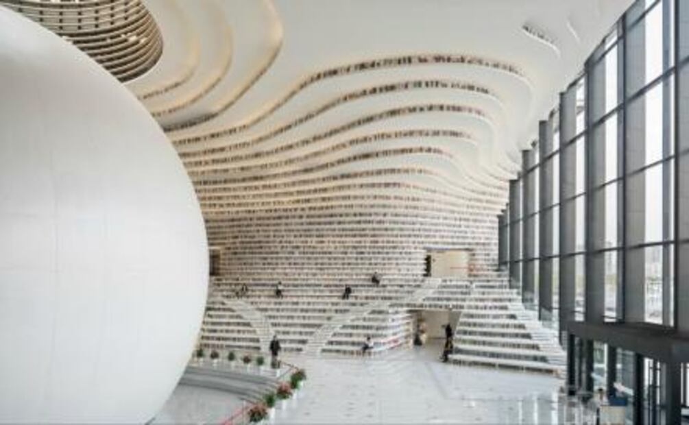 La nueva biblioteca futurista es una de las más bonitas del mundo
