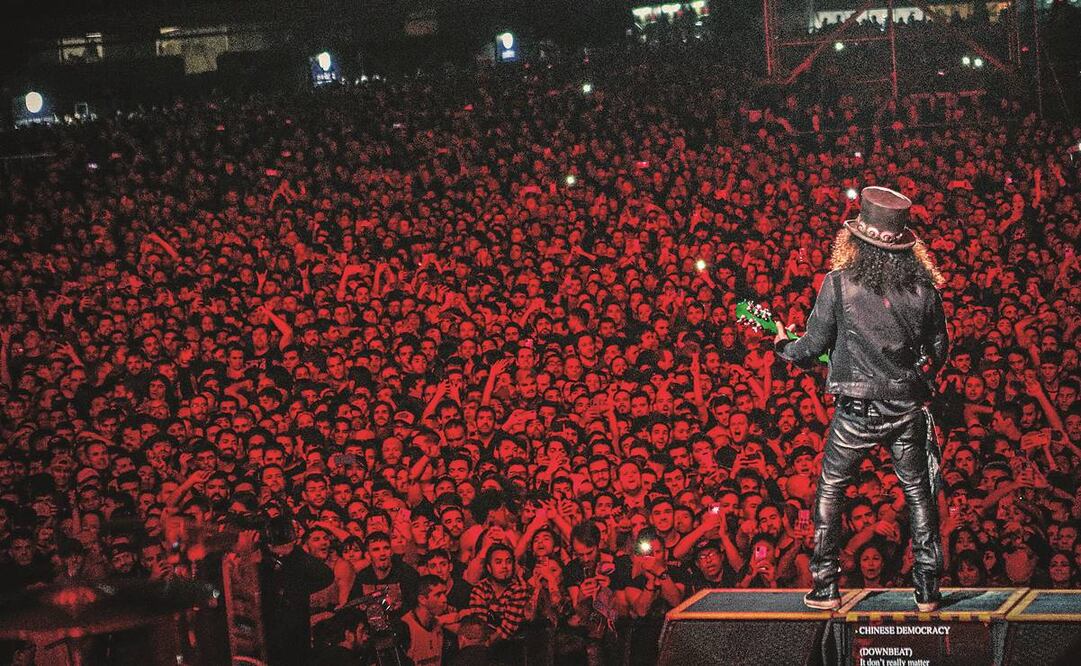 Slash fue el músico más aplaudido por el público. Foto: Vía Twitter