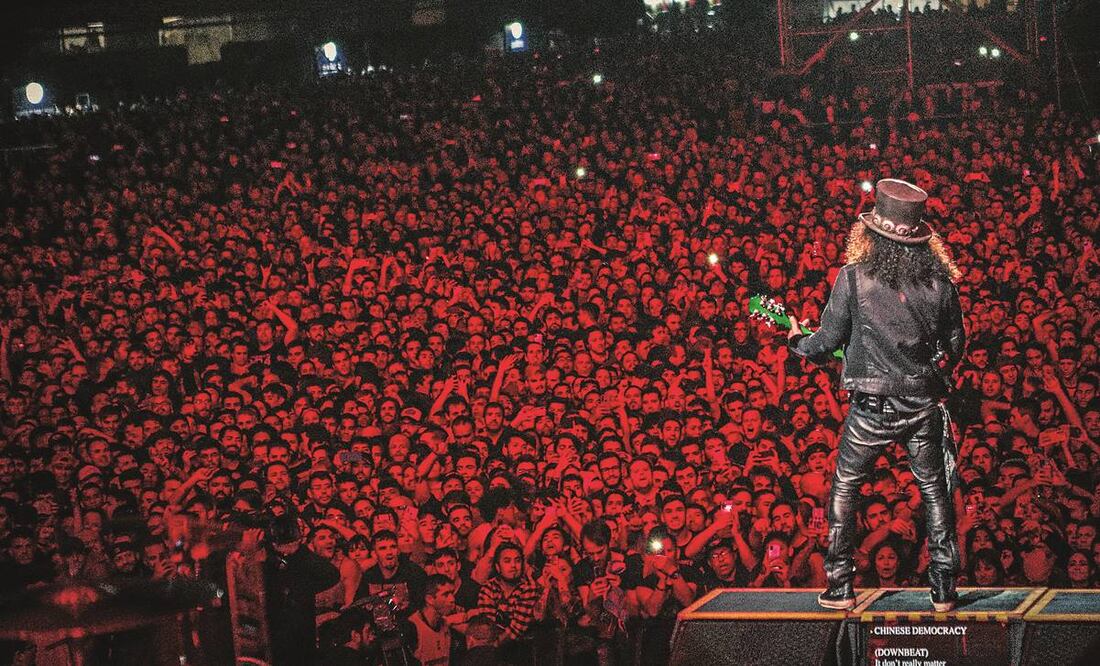 Slash fue el músico más aplaudido por el público. Foto: Vía Twitter