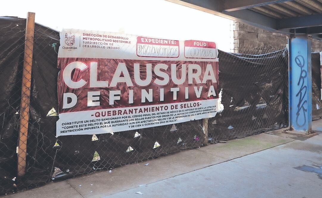Cuautitlán clausura definitivamente obras de Cedis. Foto Especial