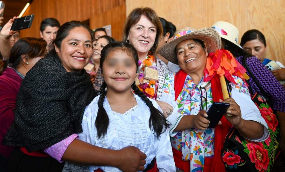 La gobernadora de Morelos, Margarita González Saravia durante la conmemoración del 156 aniversario de la creación del estado como entidad federativa (17/04/2025). Foto: Especial