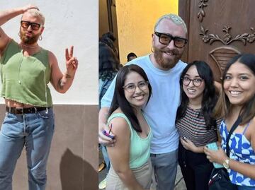 Sam Smith se pasea en las calles de la CDMX a pocas horas de que inicie su primer concierto