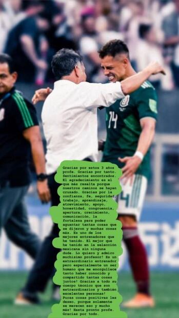 El mejor entrenador que he tenido en Selección: Chicharito sobre Osorio