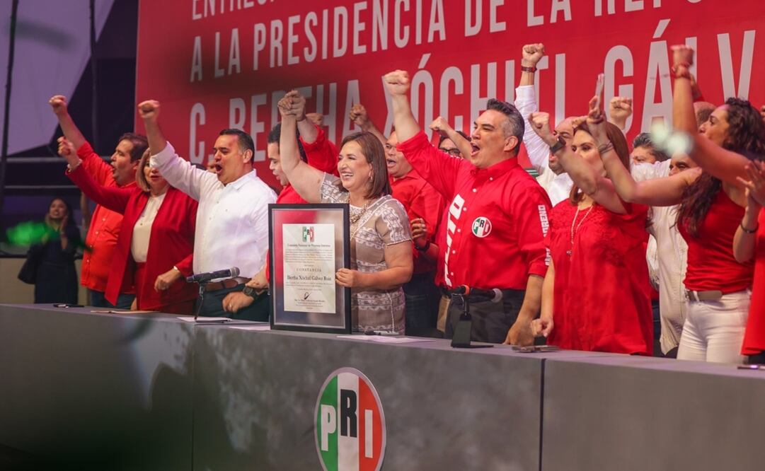 Xóchitl Gálvez es proclamada candidata presidencial del PRI. Foto: Especial