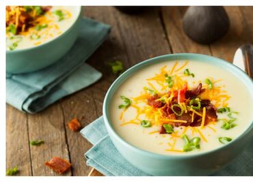 #RECETA Sopa de papa con queso en 5 pasos