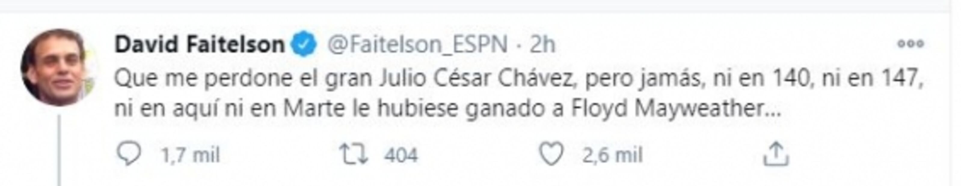 Julio César Chávez a David Faitelon: Deja de decir mamad...